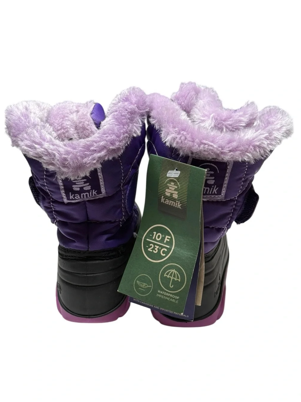 new Kamik ✪ Snowbug Waterproof Ski Snowboard Snow Rain Boot ✪ Purple ✪ Infant 6